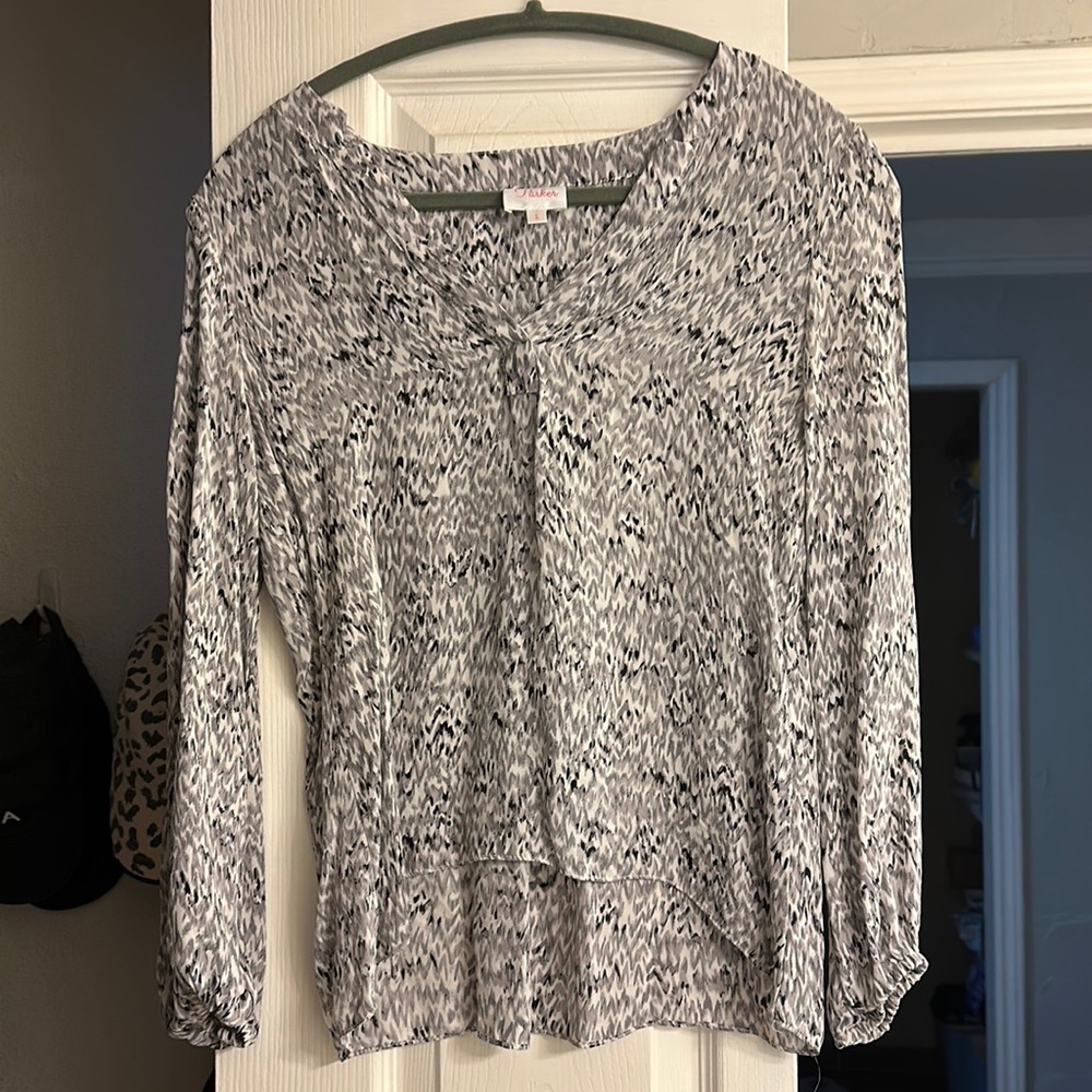 Parker Grey Silk Shirt